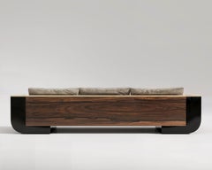 Meilleur Nom Polished Bronze Sofa by Palena Furniture