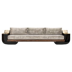Meilleur Nom Polished Bronze Sofa by Palena Furniture