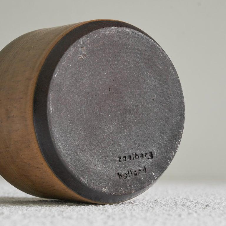 Scatola con coperchio dello Studio Pottery 'Stop' di Meindert Zaalberg 1962 in vendita 1