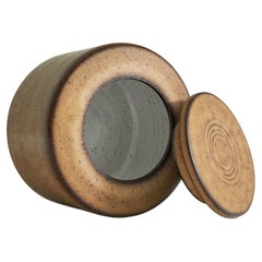 Scatola con coperchio dello Studio Pottery 'Stop' di Meindert Zaalberg 1962