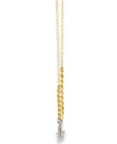 Meira T. 14K Gold Star & Moon Charm Necklace with Diamonds