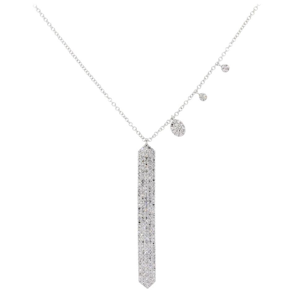 Meira T Diamond Pave Dagger Necklace at 1stDibs | meira t dagger ...
