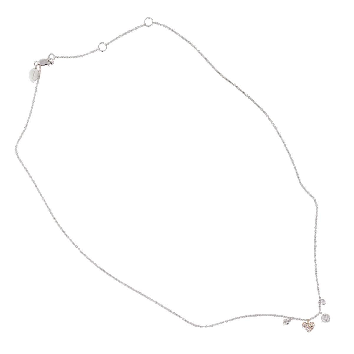 Meira T Diamond Small Pendants Chain Necklace In New Condition In Boca Raton, FL