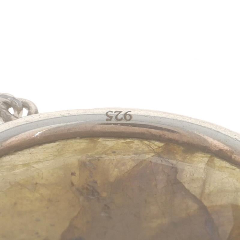 Meira T Labradorite Diamond Halo Pendant Necklace 16