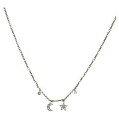 Meira T Moon and Star Pendant Necklace