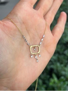 Meira T Organic Yellow Gold and Diamond Necklace