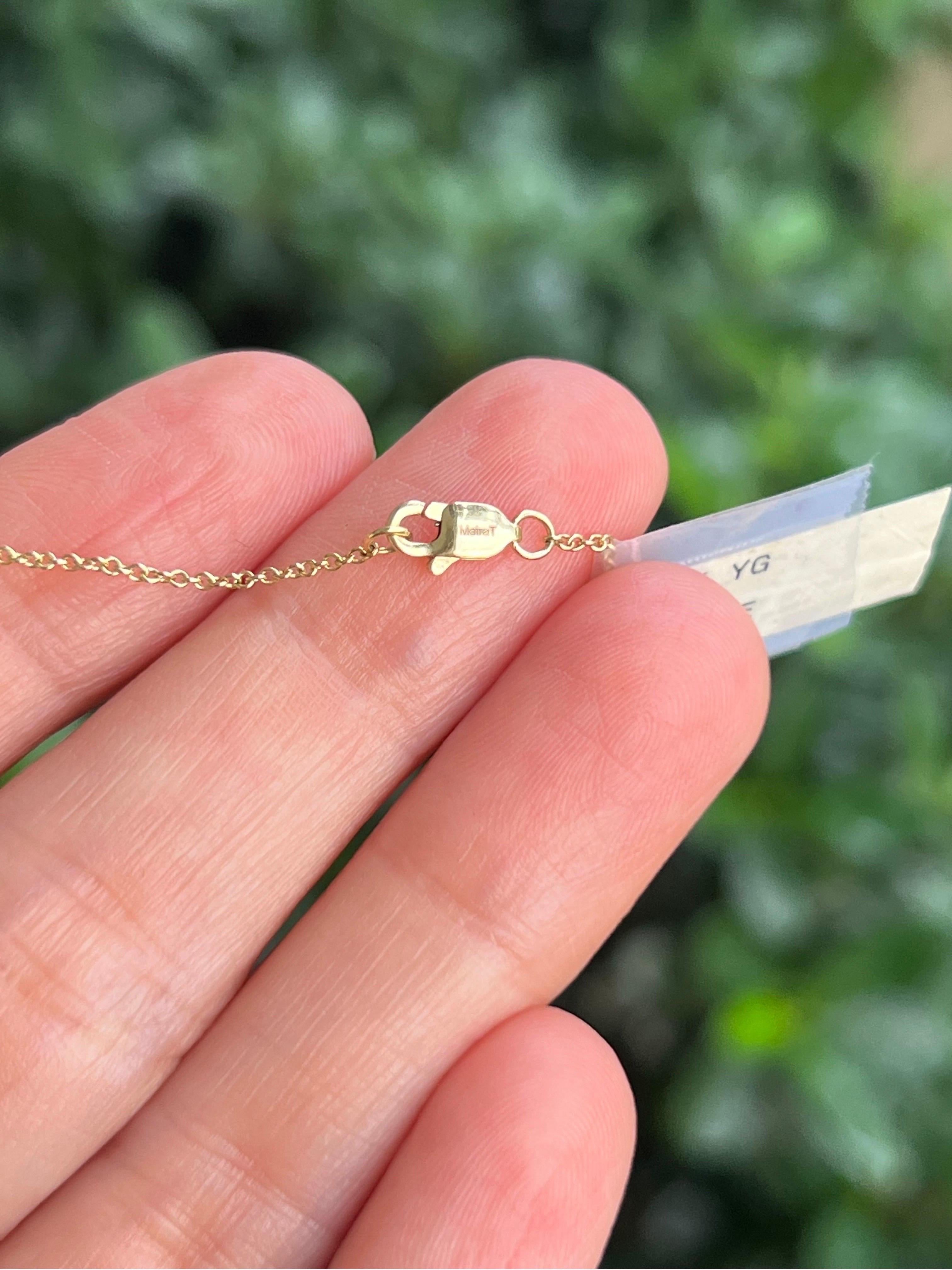 Meira T Halskette aus organischem Gelbgold und Diamanten Damen im Angebot
