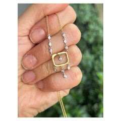 Collana in oro giallo biologico e diamanti di Meira T