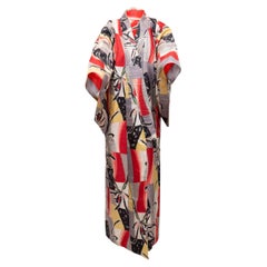 Meisen Vintage Multicolor  Silk 1930s Kimono