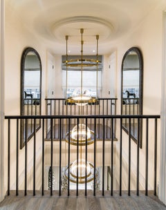 Meissa III Grand Stainless Steel Polished Chandelier with Art-Deco Vibes