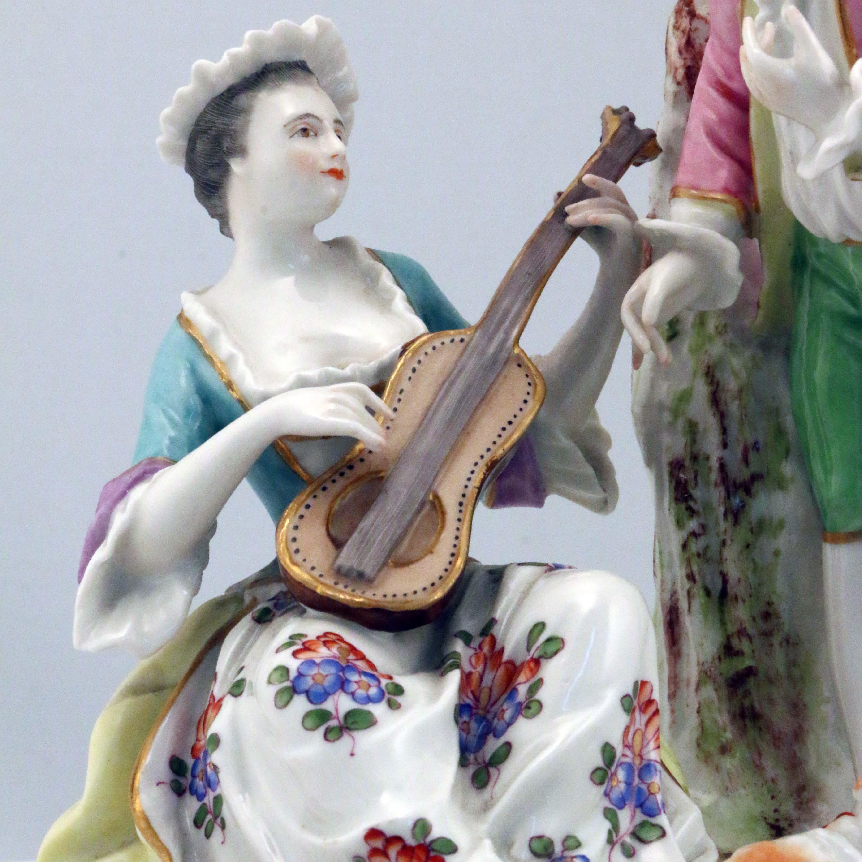 Meissen 19th Century Porcelain Figural Group 1