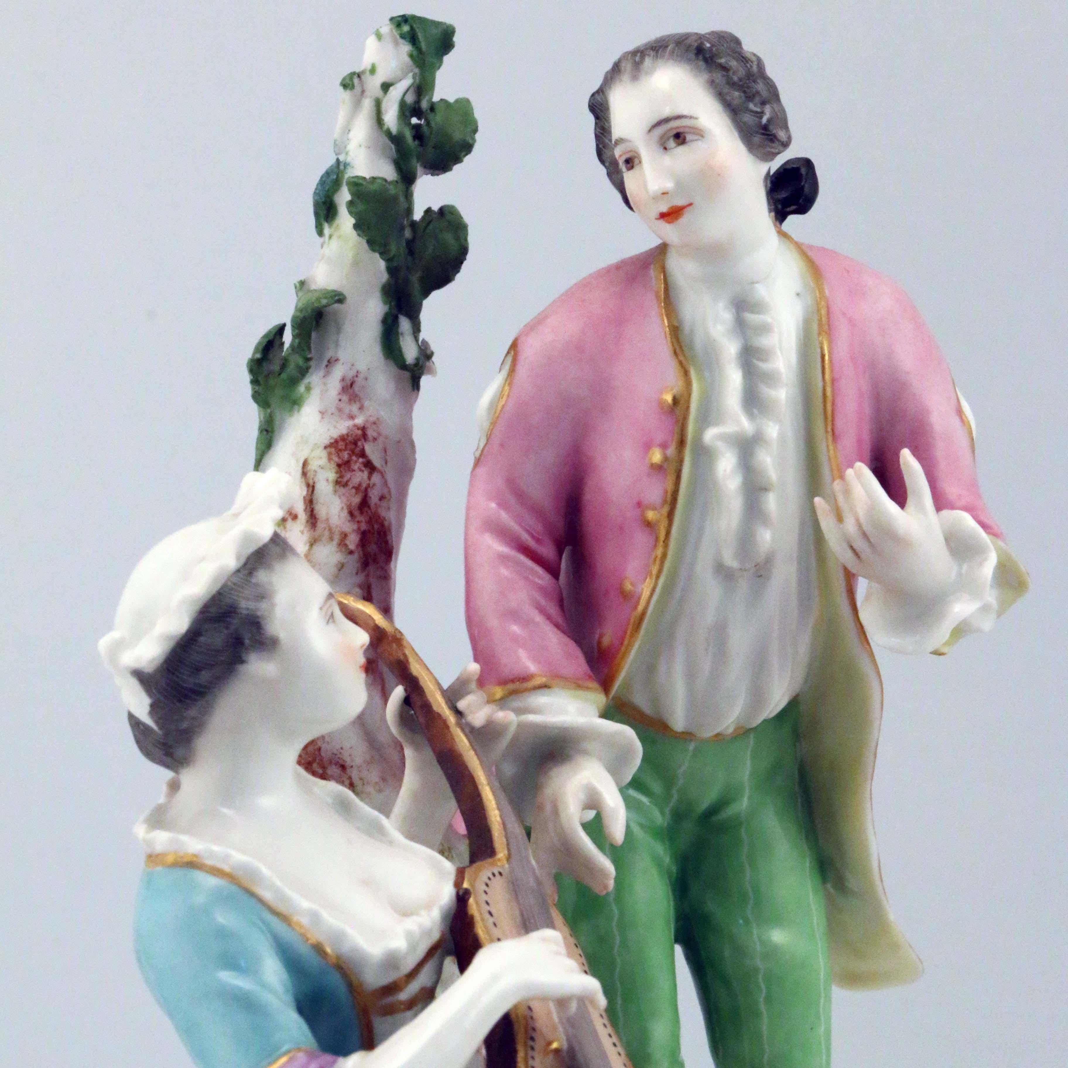 Meissen 19th Century Porcelain Figural Group 2