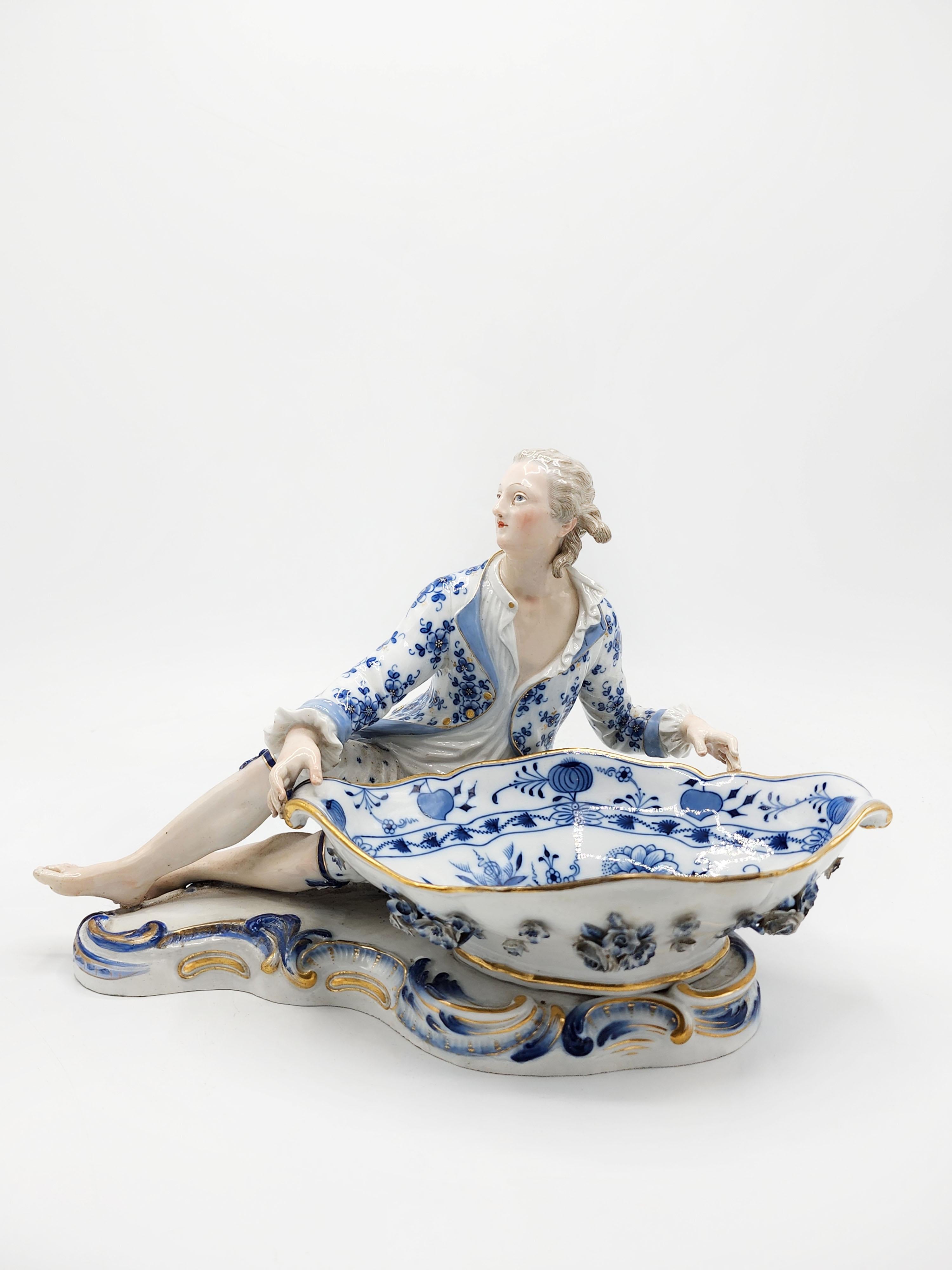 Figure en porcelaine de Meissen du 19e siècle
