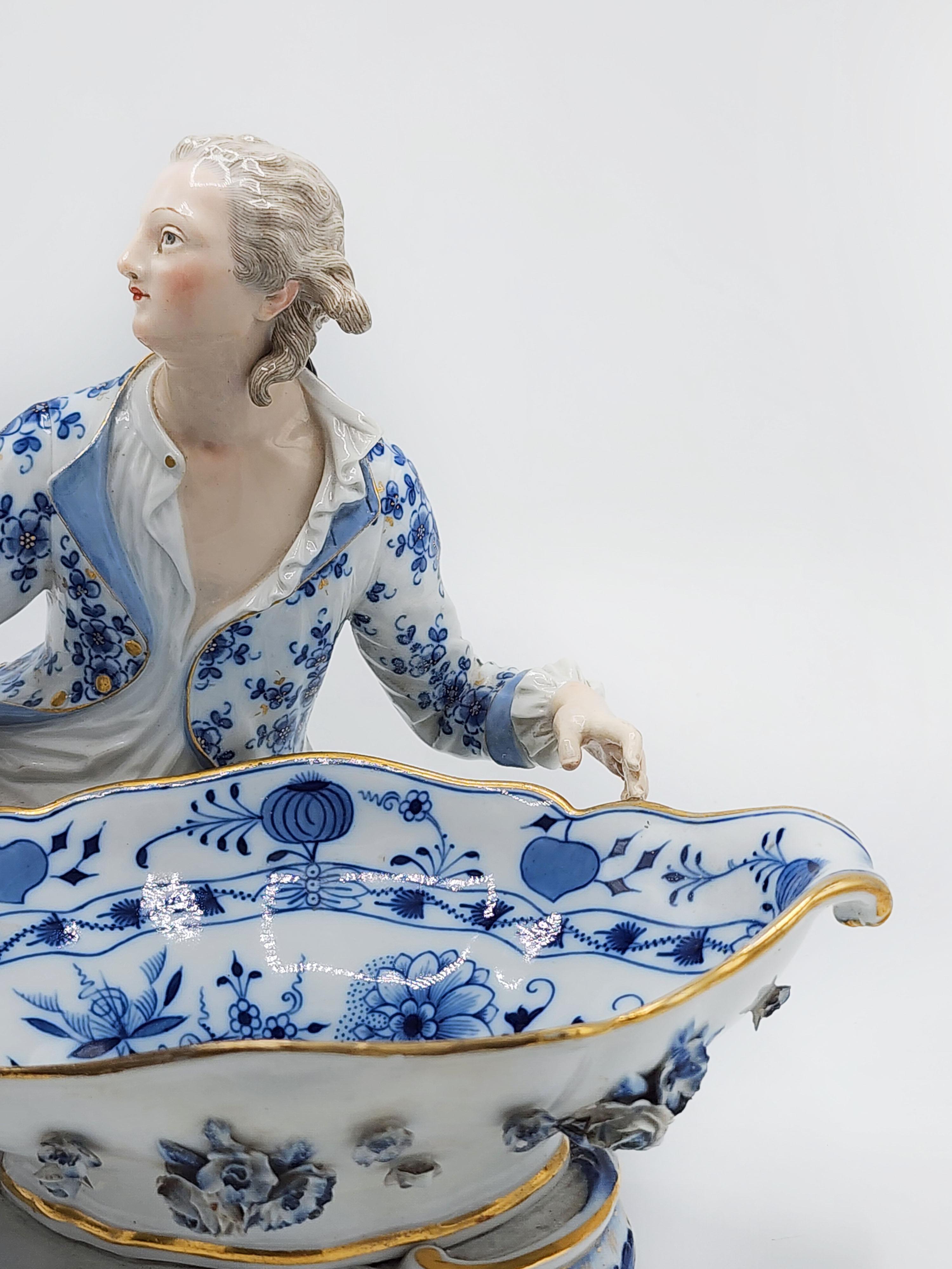 Allemand Figure en porcelaine de Meissen du 19ème siècle « Genttleman » en vente