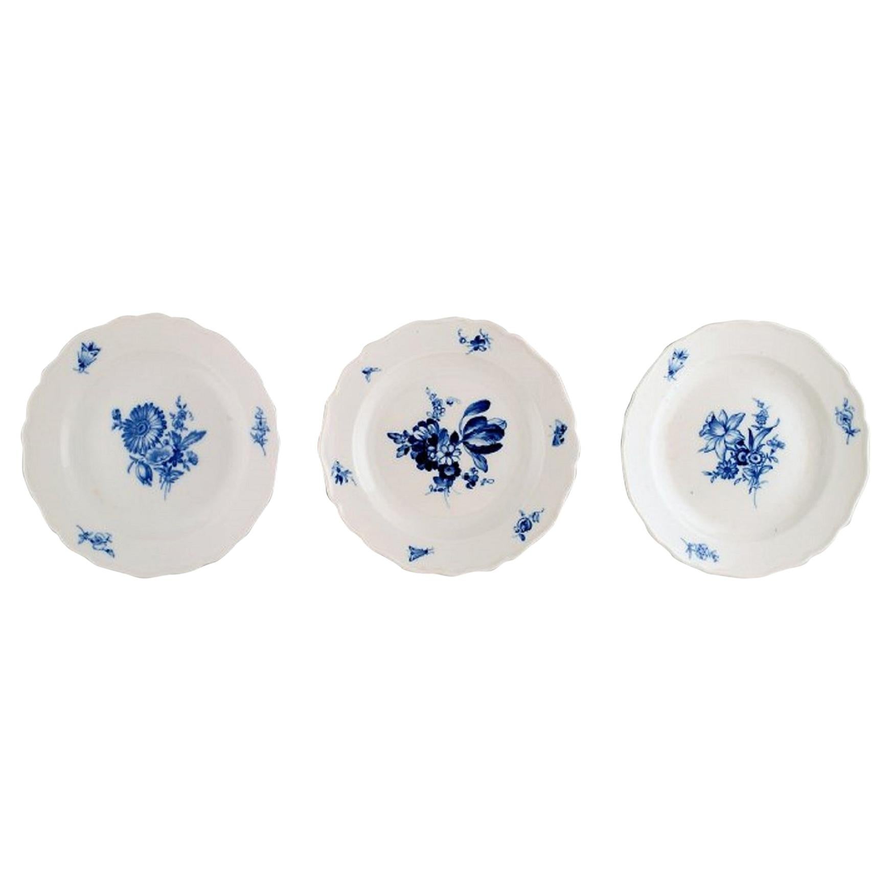 3 assiettes Meissen, datant d'environ 1920