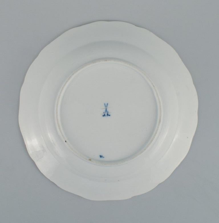 Meissen, a Set of Six Blue Onion Dinner Plates, circa 1900 1