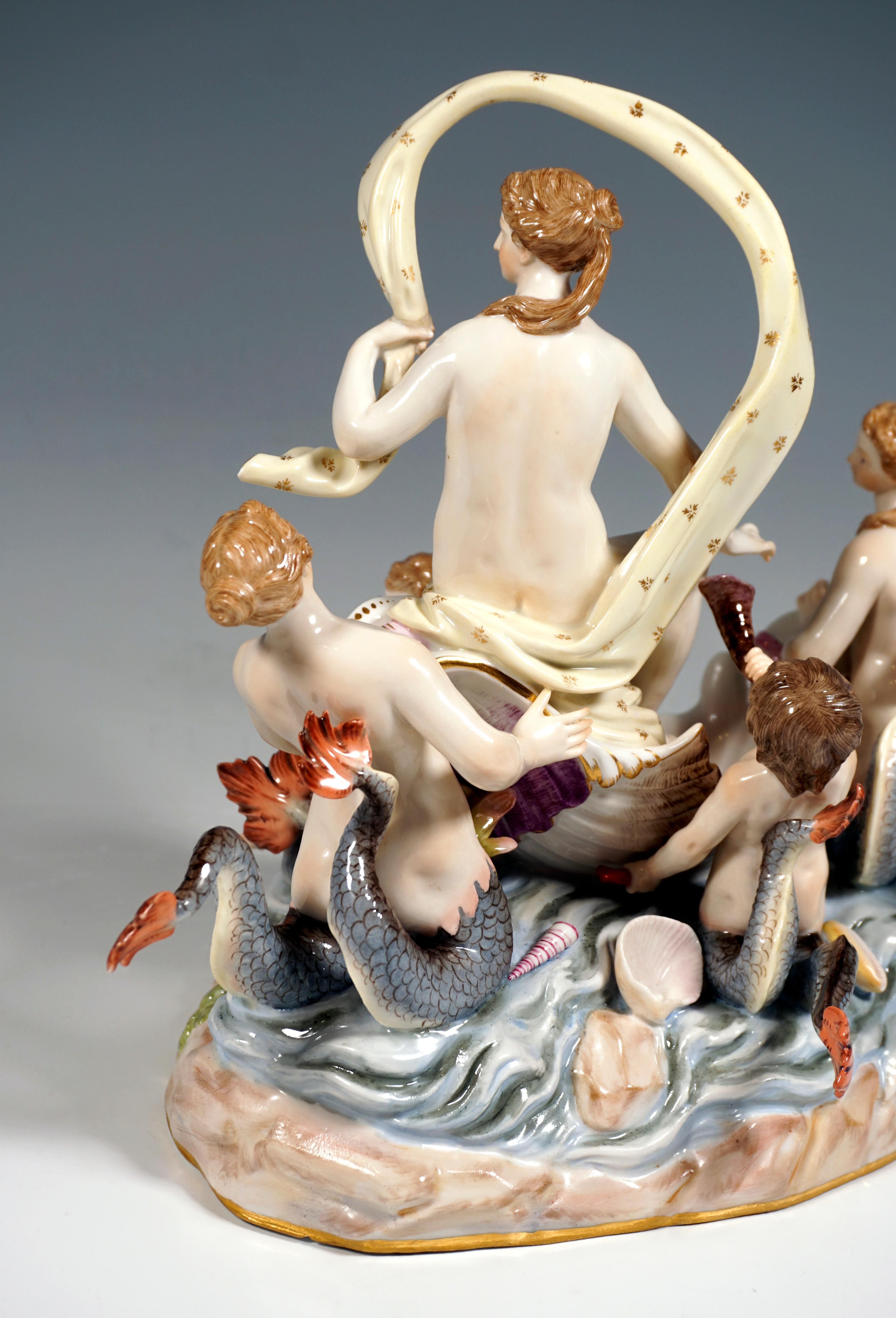 Meissen Allegorical Group 'The Water', by M.V. Acier, Germany, Around 1860 3