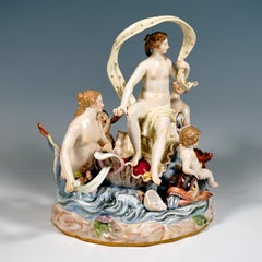 Meissen Allegorical Group 'The Water', by M.V. Acier, Germany, Around 1860