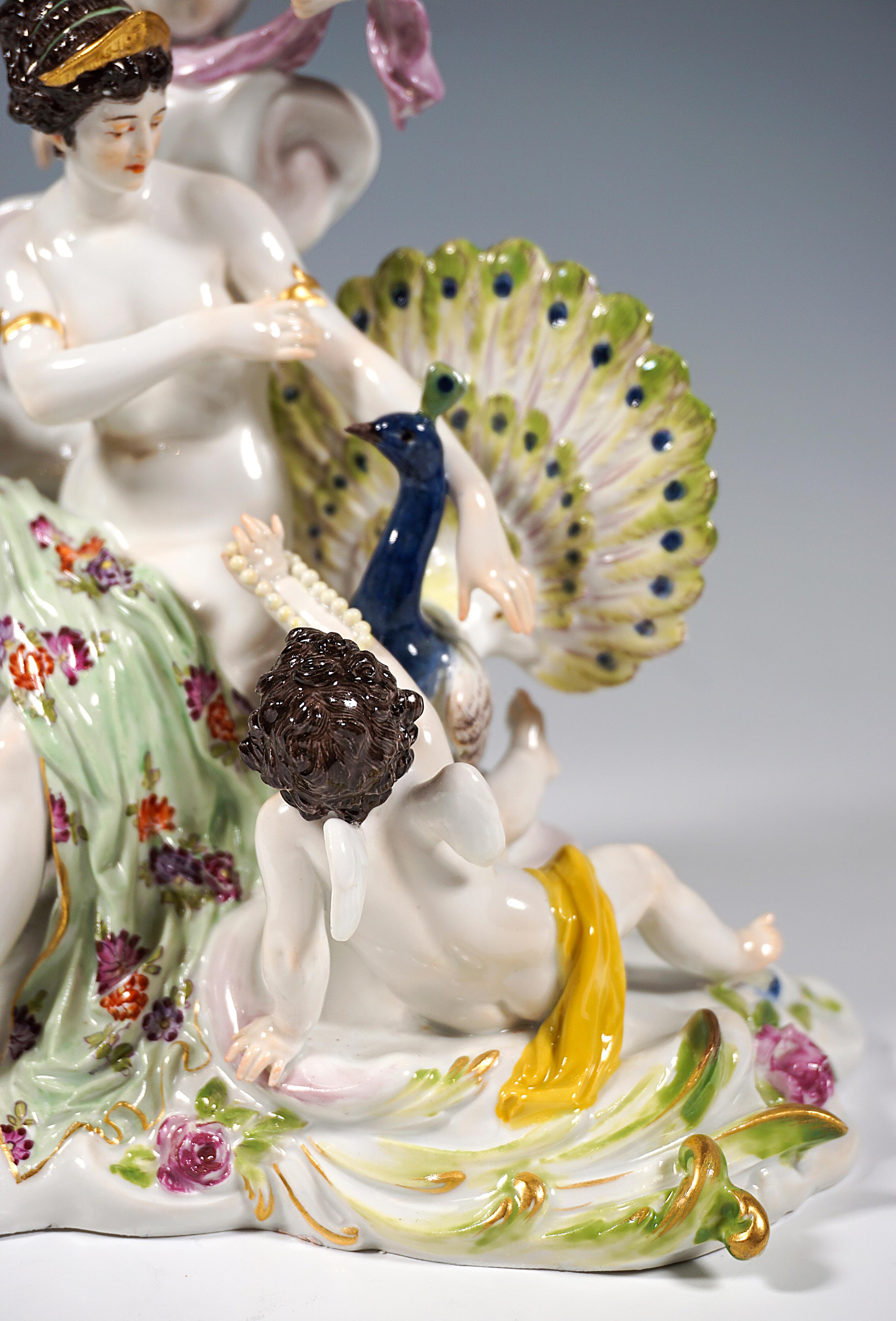 Meissen Art Nouveau Group 'the Air' by Paul Helmig, Germany, Around 1900 For Sale 4