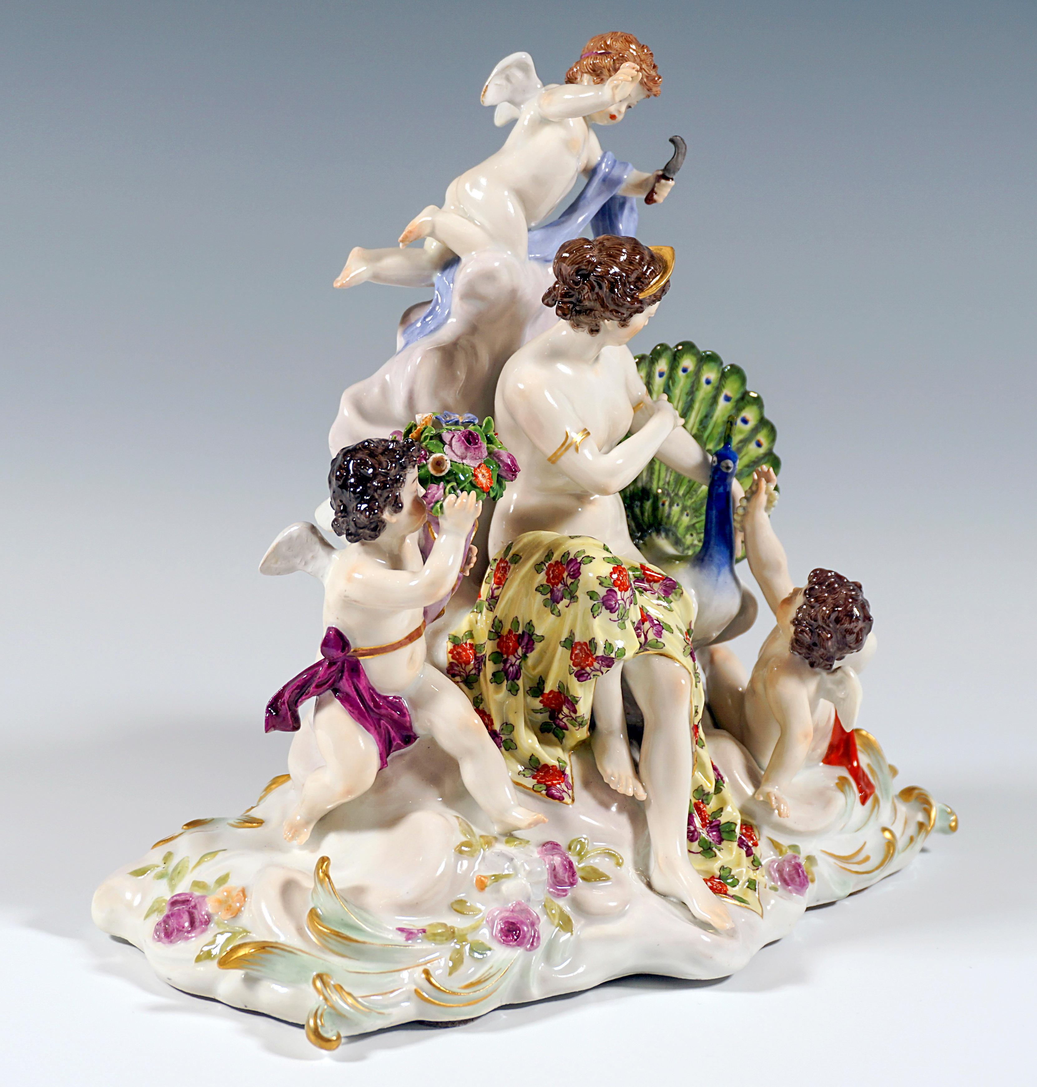 Meissen Art Nouveau Group 'The Air' by Paul Helmig, Germany Around 1900 In Good Condition For Sale In Vienna, AT