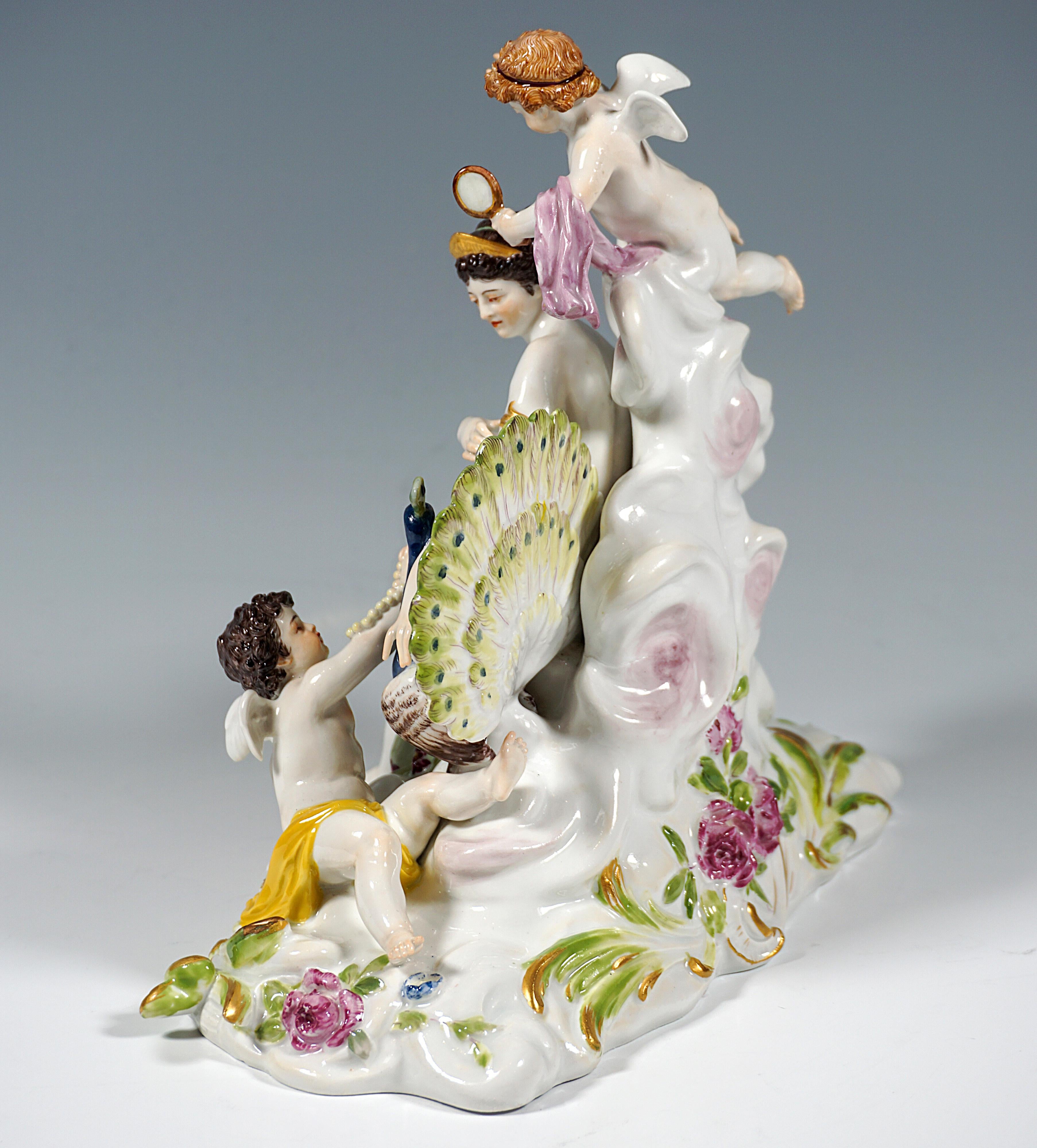 Early 20th Century Meissen Art Nouveau Group 'the Air' by Paul Helmig, Germany, Around 1900 For Sale