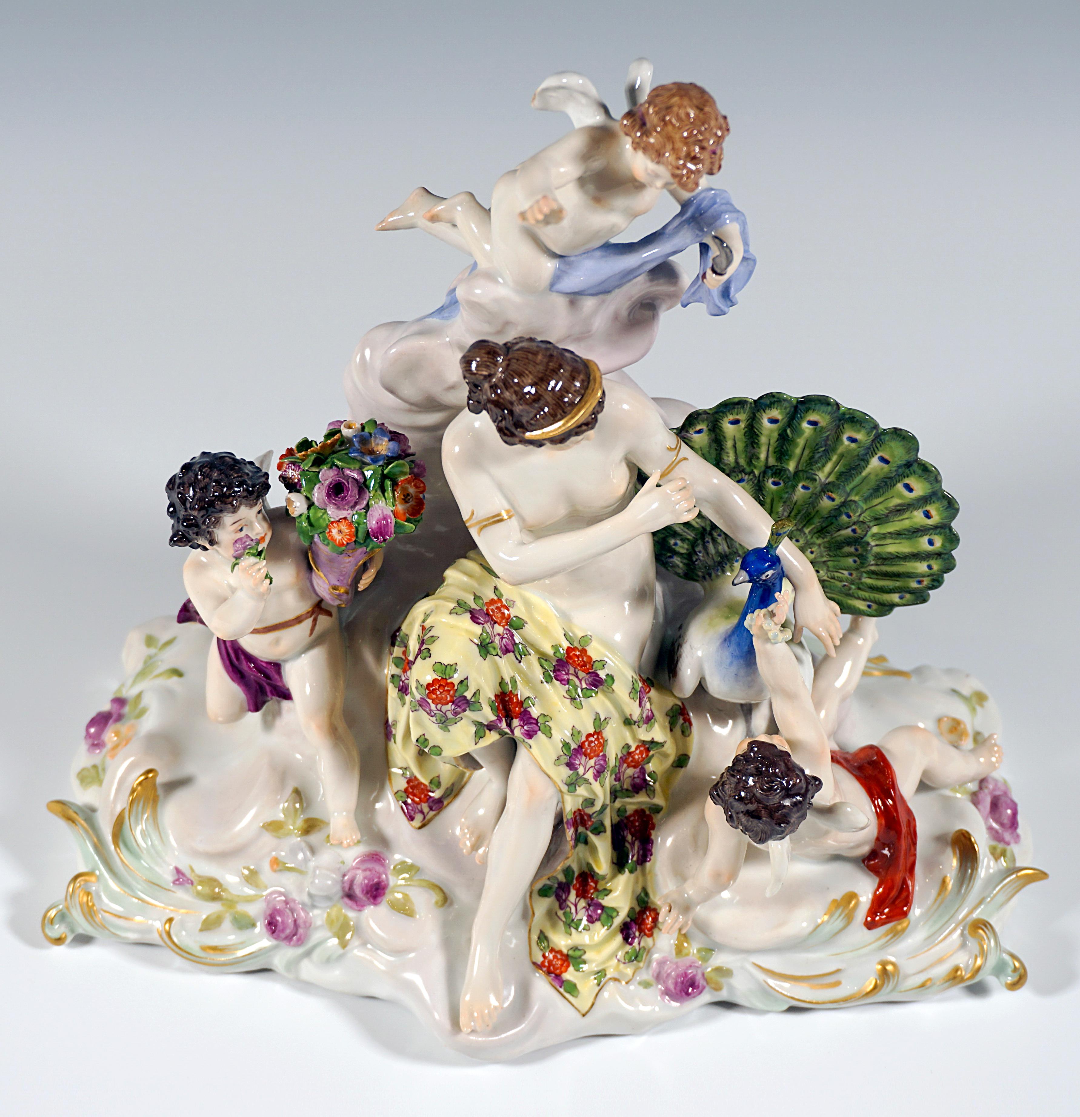 Early 20th Century Meissen Art Nouveau Group 'The Air' by Paul Helmig, Germany Around 1900 For Sale
