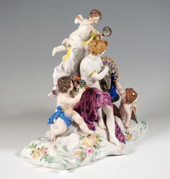 Meissen Art Nouveau Group 'The Air', by Paul Helmig, Germany, Around 1910
