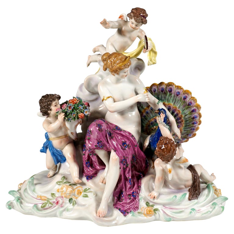Meissen Art Nouveau Group 'The Air', by Paul Helmig, Germany, Around 1910 For Sale