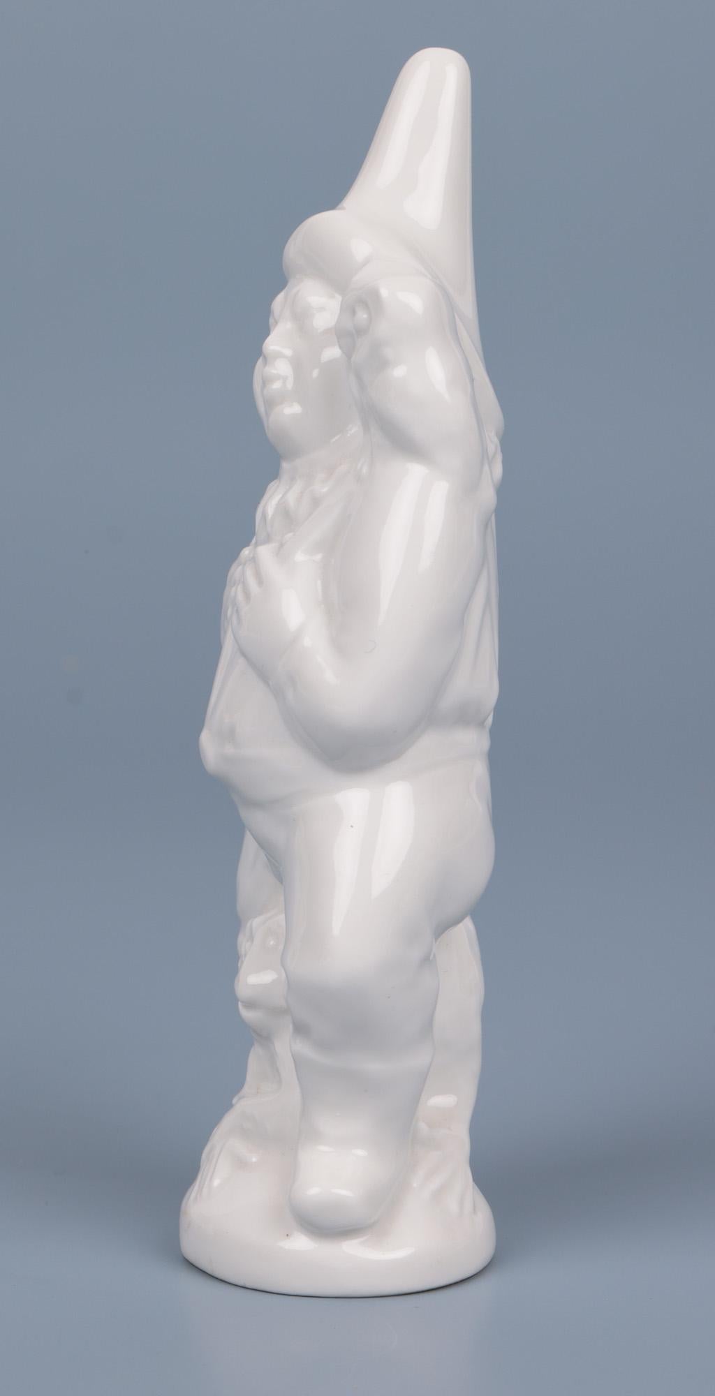 Figure de bouffon et de singe en porcelaine de Meissen Blanc de Chine en vente 3