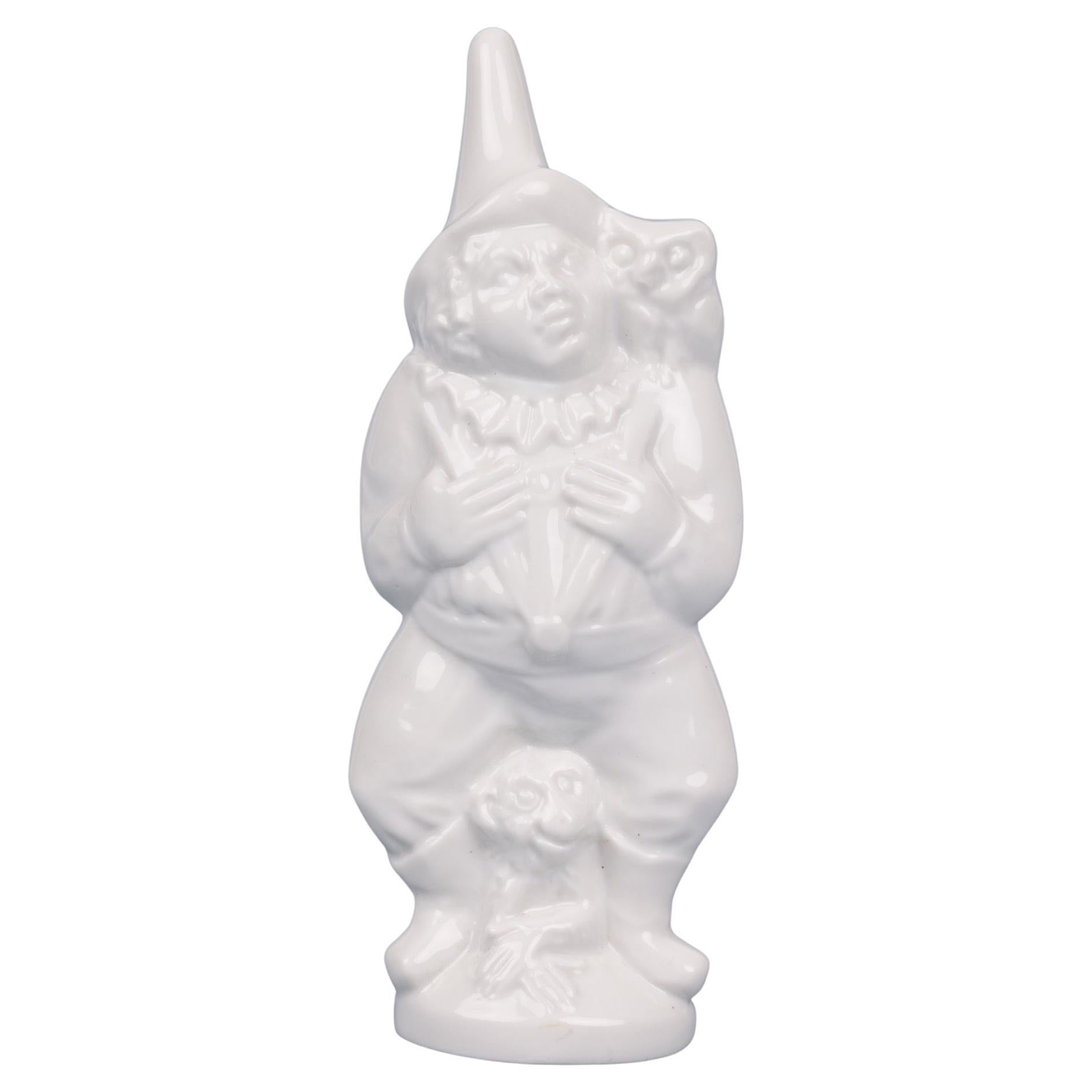 Meissen Blanc de Chine Porzellan Jester- und Affenfigur