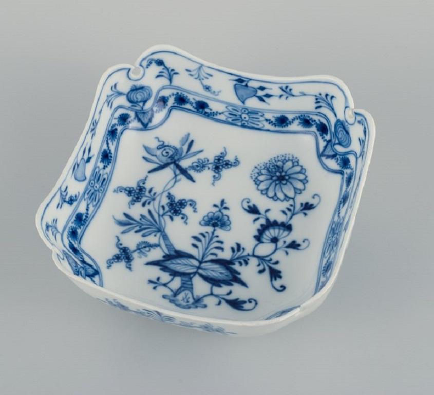 Hand-Painted Meissen, Blue Onion Bowl in Porcelain, Approximate 1900