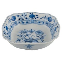 Meissen, Blue Onion Bowl in Porcelain, Approximate 1900