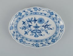 Meissen, Blue Onion Oval Dish, circa 1900