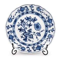 Cuencos de sopa de porcelana «Blue Onion» de Meissen Porcelain, juego de dos, Alemania, principios del siglo XX