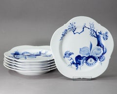 Meissen, Blue Orchid, Lunch Plate