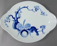 Meissen, Blue Orchid, Oval Serving Dish