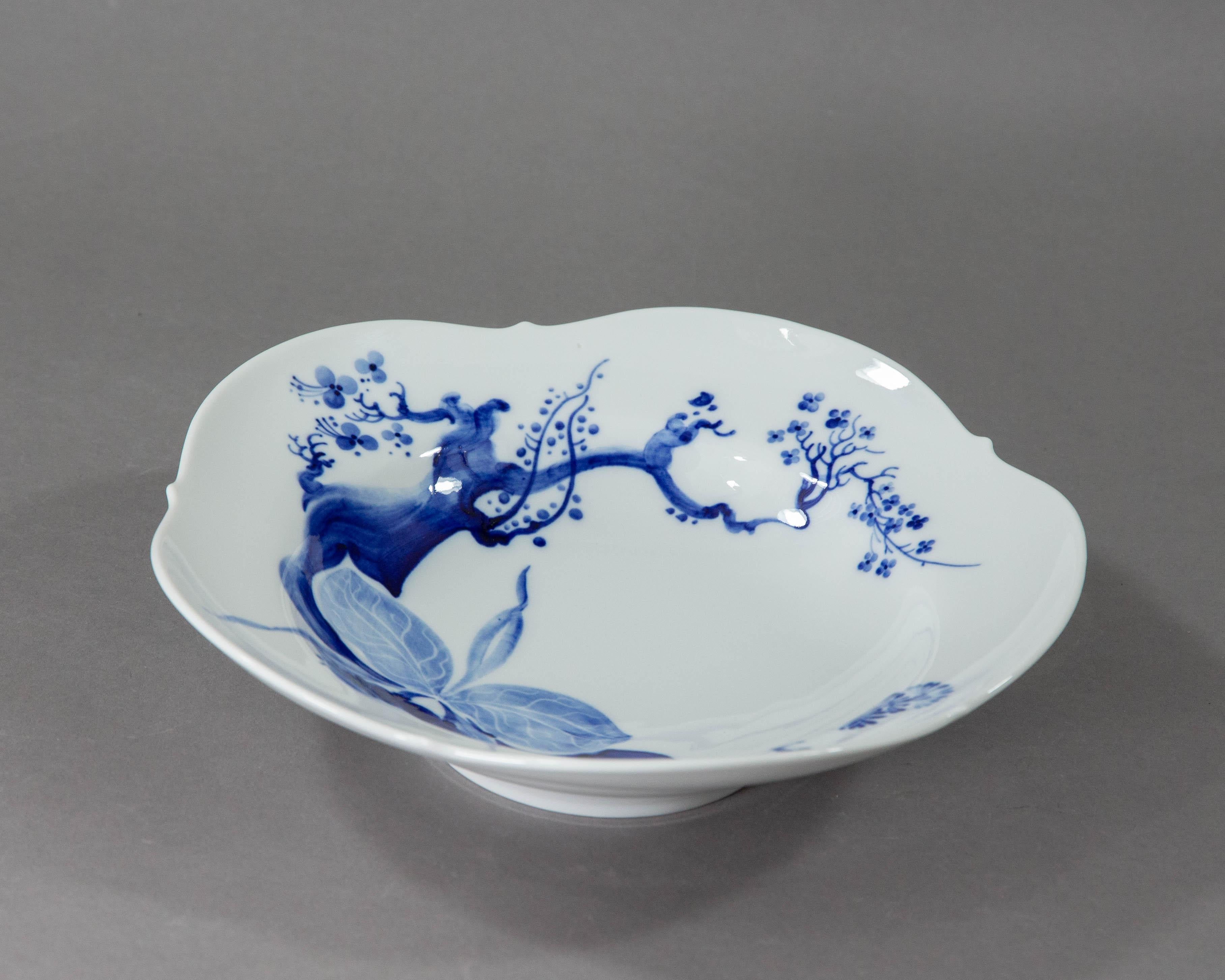 German Meissen, Blue Orchid, Soup Plate
