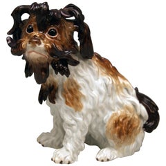Meissen Bolognese Dog Model 2880 by Johann Joachim Kaendler Made circa 1870