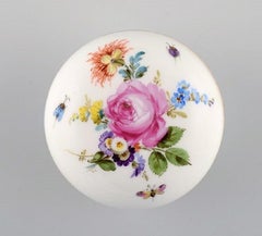 Meissen Bomboniere in Hand Painted Porcelain with Floral Motifs, 20th Century