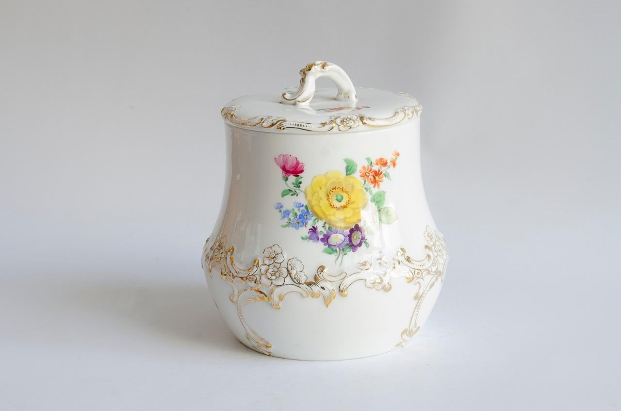 Rococo Meissen Box 'Biscuits' Porcelain