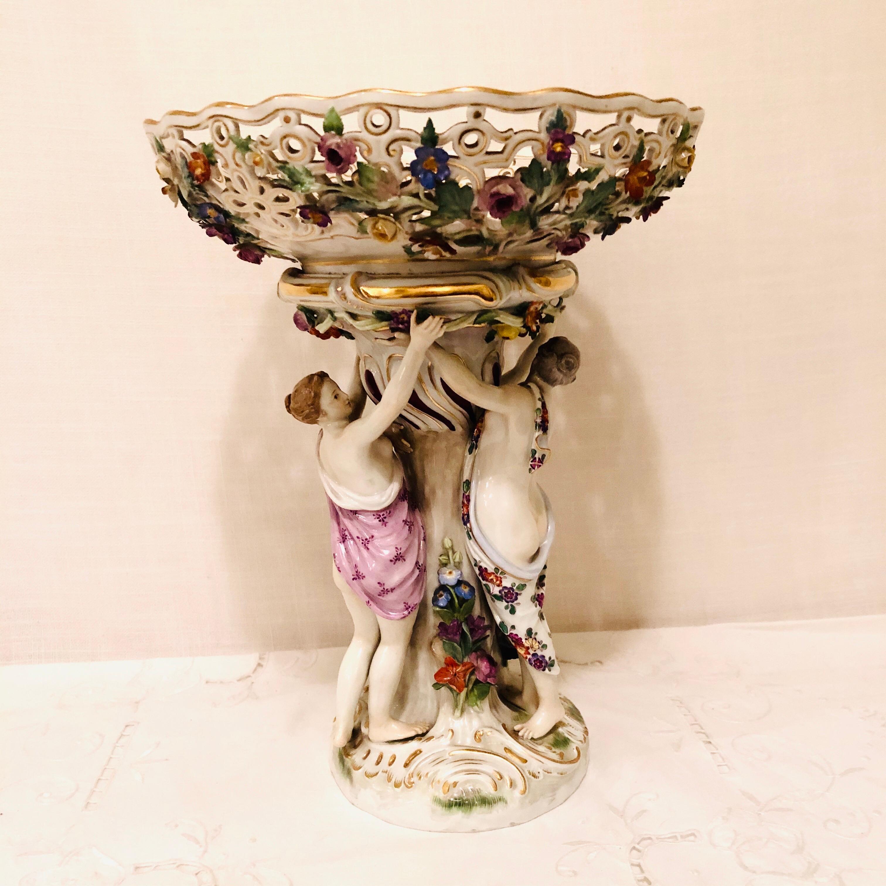 Meissen Centerpiece Depicting the Three Charities or Graces Dancing in a Circle 3