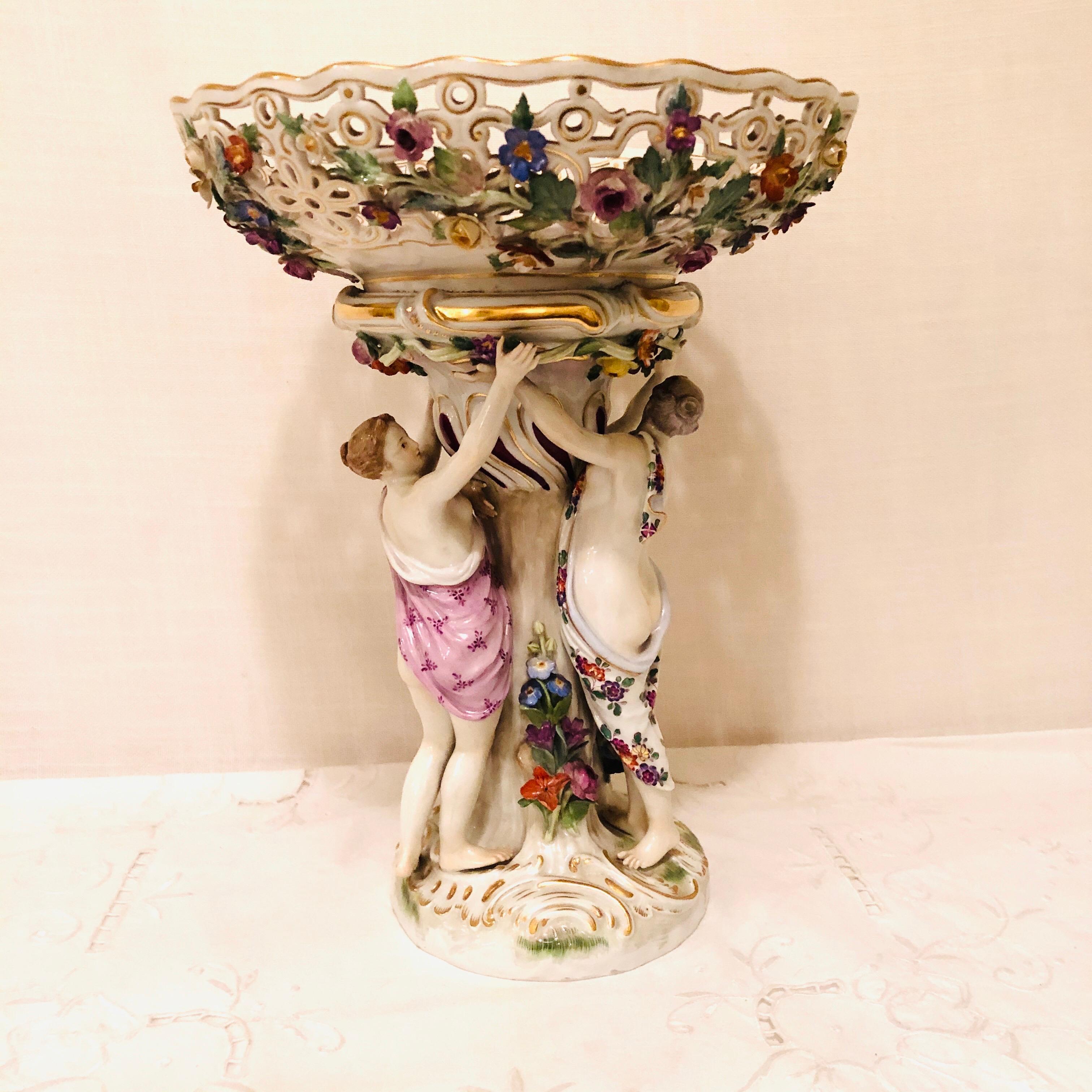Meissen Centerpiece Depicting the Three Charities or Graces Dancing in a Circle 6