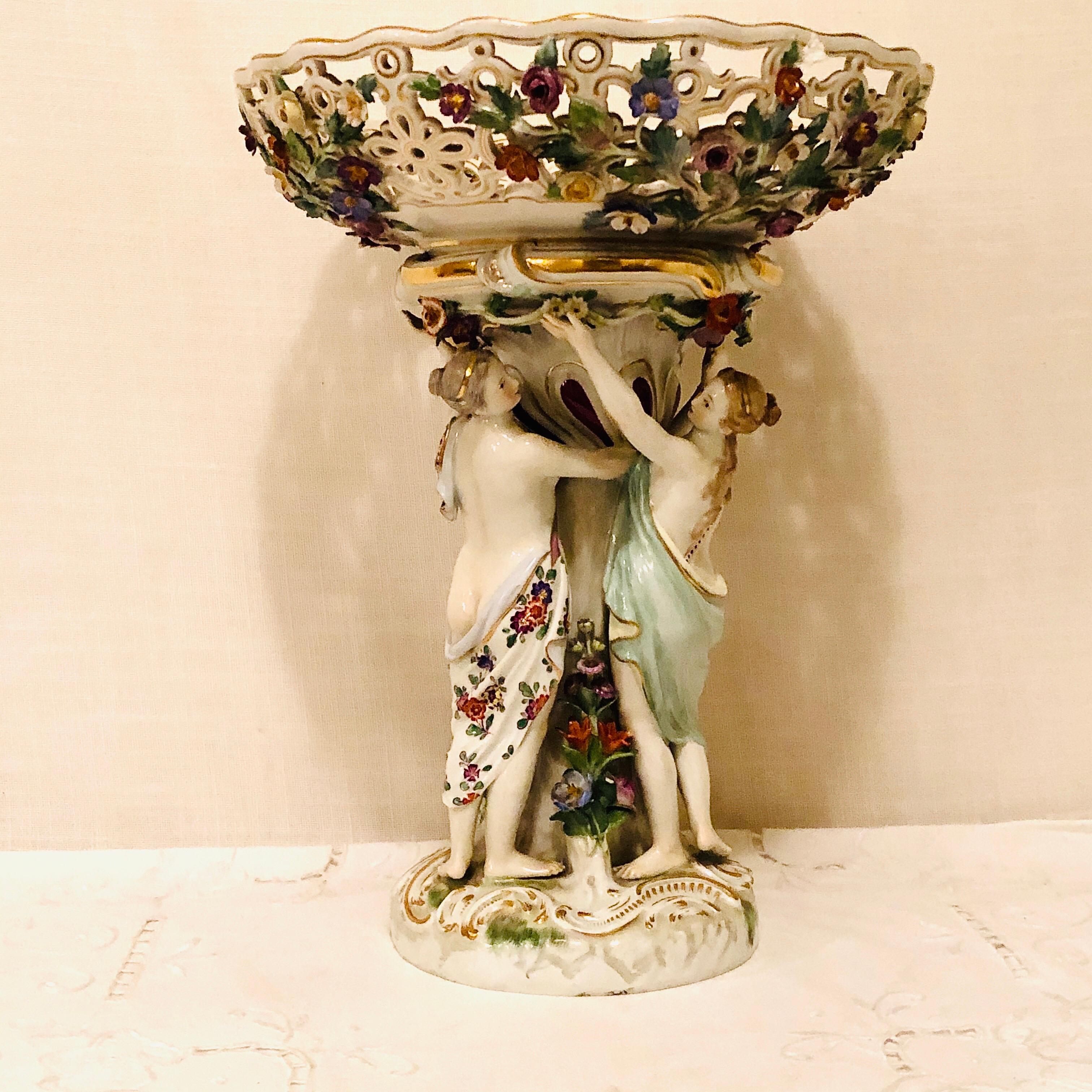 Meissen Centerpiece Depicting the Three Charities or Graces Dancing in a Circle 8