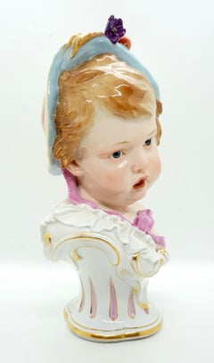 Meissen Child Bust 'Summer' from Series of The 4 Seasons by H. Schwabe