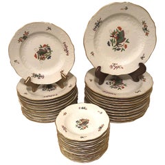 Service de table chinois Meissen à motifs de papillons ou de moutardes 