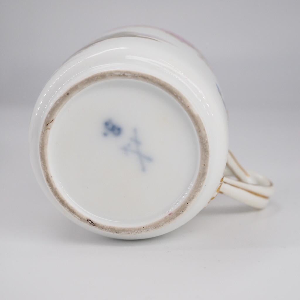 Meissen Coffee Cup & Saucer, Landscapes in Purple Scale, C.1775 7