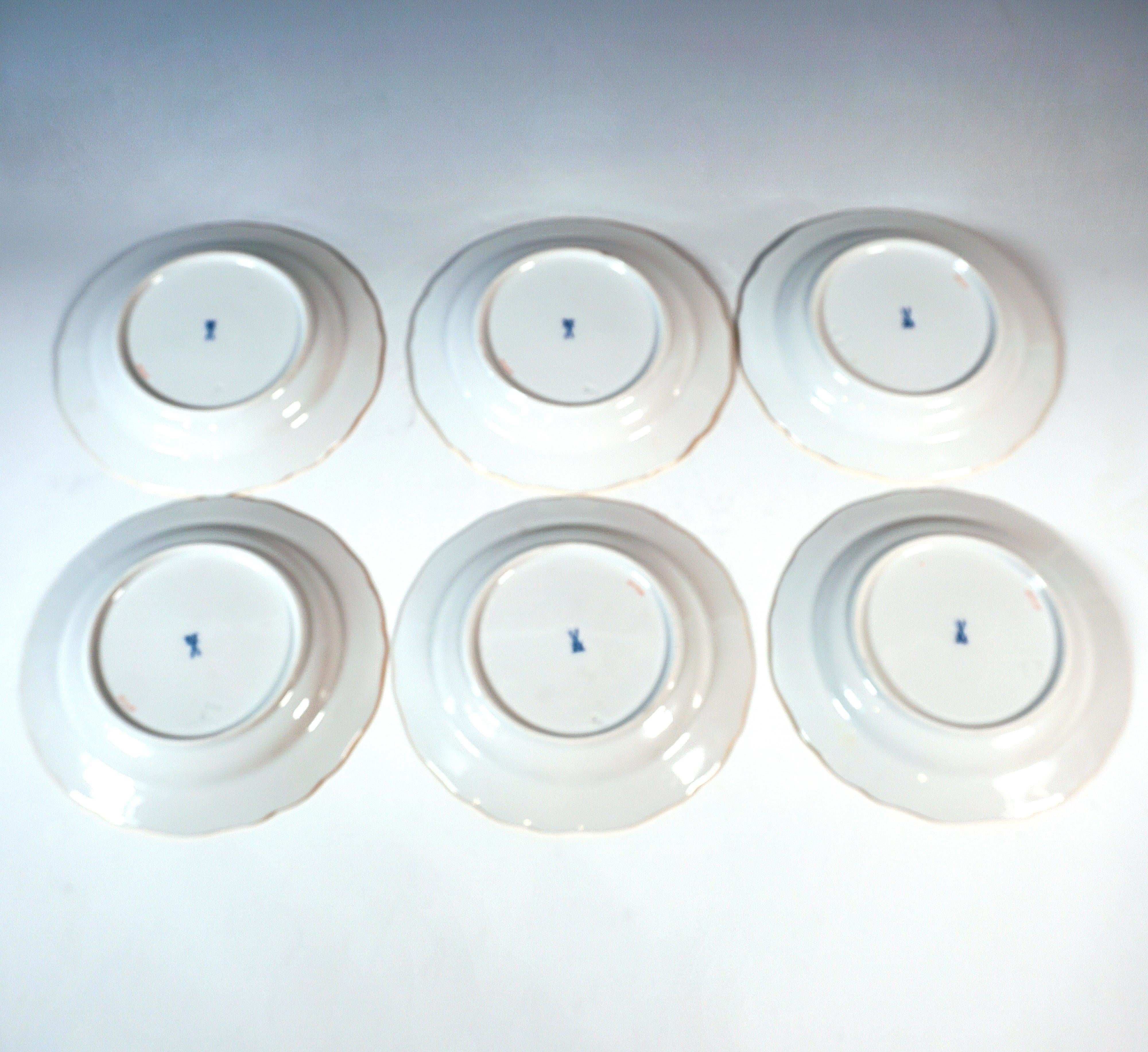 Meissener Kaffeeservice für 6 Personen Reicher Drache Schwarz, Rot & Gold, 20. Jahrhundert im Angebot 2