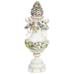 Meissen Covered Figural Vase, 1774-1815