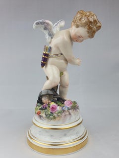 Meissen Cupid Caught in Trap