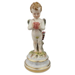 Antique Meissen Cupid Pressing Hearts Together